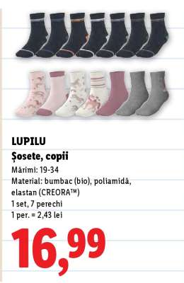 LUPILU Șosete, copii