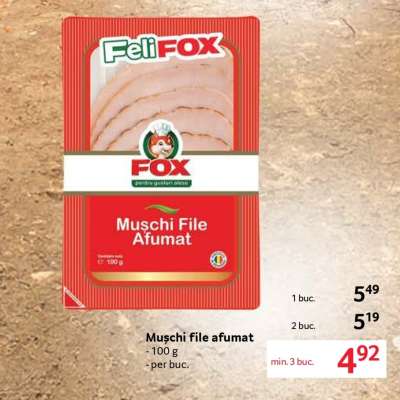 Muschi file afumat