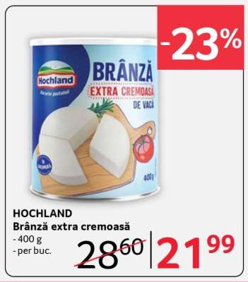 HOCHLAND Brânză extra cremoasă