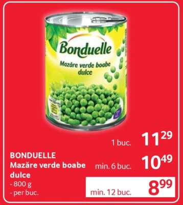 BONDUELLE Mazăre verde boabe, dulce