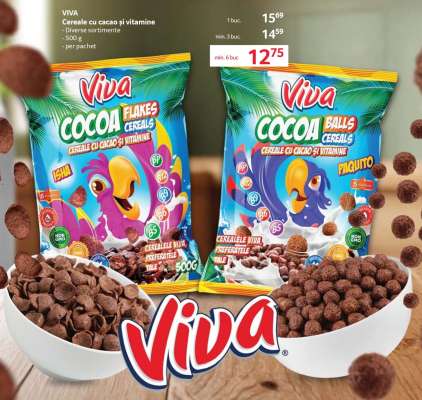 VIVA Cereale cu cacao și vitamine