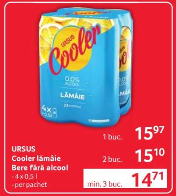 URSUS Cooler lămâie Bere fără alcool