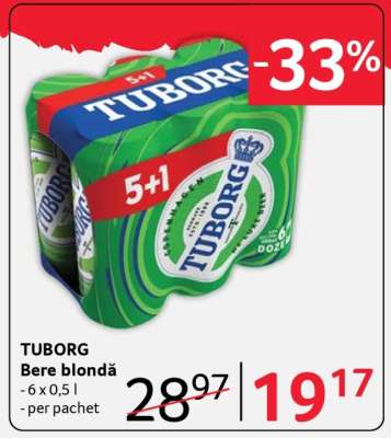 TUBORG Bere blondă