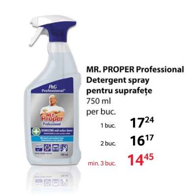 MR. PROPER Professional Detergent spray pentru suprafețe