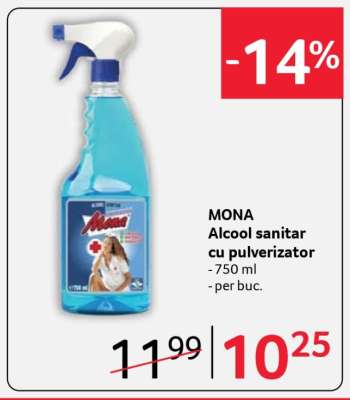 MONA Alcool sanitar cu pulverizator