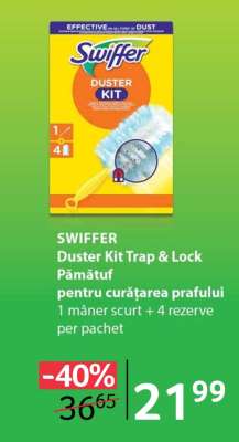 SWIFFER Duster Kit Trap & Lock Pămătuf