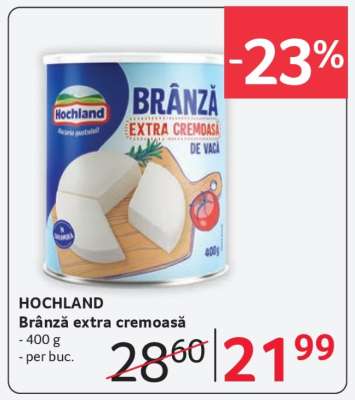 HOCHLAND Brânză extra cremoasă