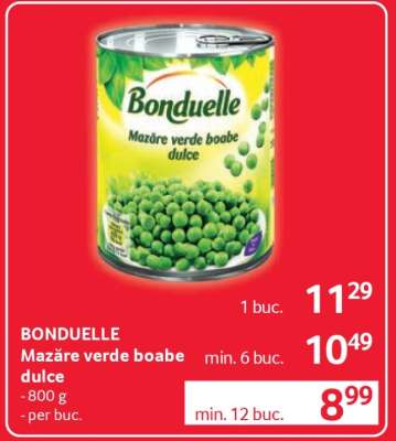 BONDUELLE Mazăre verde boabe, dulce