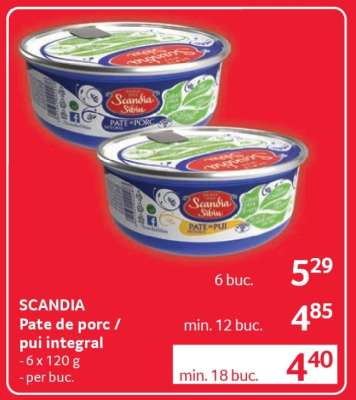 SCANDIA Pate de porc / pui integral