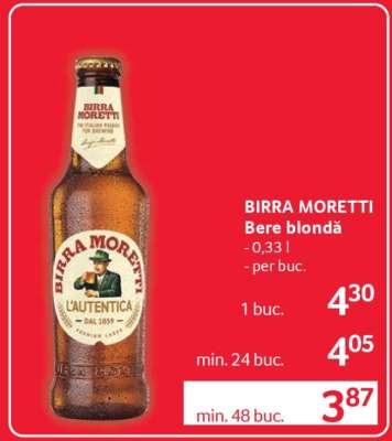 BIRRA MORETTI Bere blondă