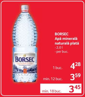 BORSEC Apă minerală naturală plată