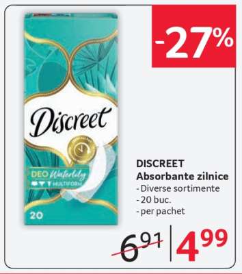 DISCREET Absorbante zilnice