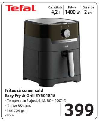Friteuză cu aer cald Easy Fry & Grill EY501815