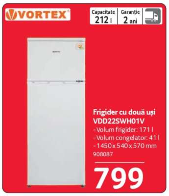 Frigider cu două uși VDD22SWH01V