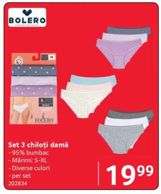 Set 3 chiloți damă