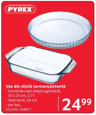 Vas din sticlă termorezistentă