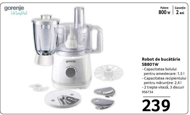 Robot de bucătărie SB801W