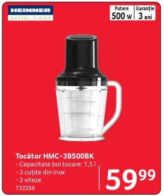Tocător HMC-3B500BK