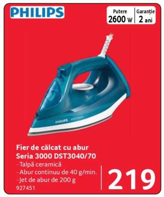 Fier de călcat cu abur Seria 3000 DST3040/70