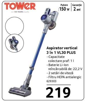 Aspirator vertical 3 in 1 VL30 PLUS