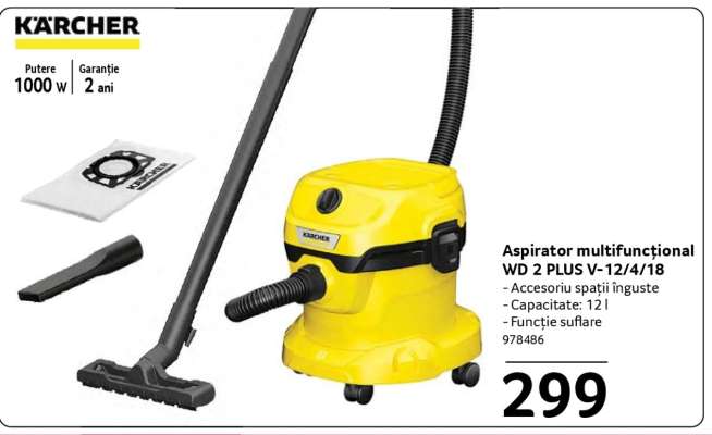 Aspirator multifuncțional WD 2 PLUS V-12/4/18