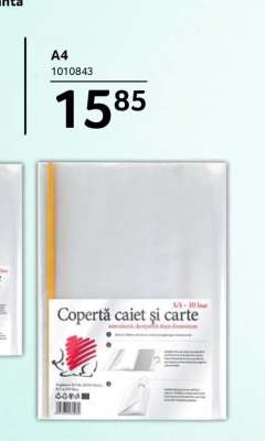 Copertă caiet și carte A4