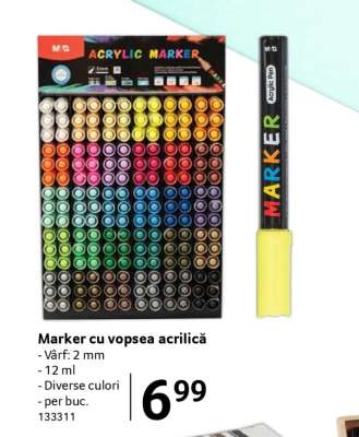 Marker cu vopsea acrilică