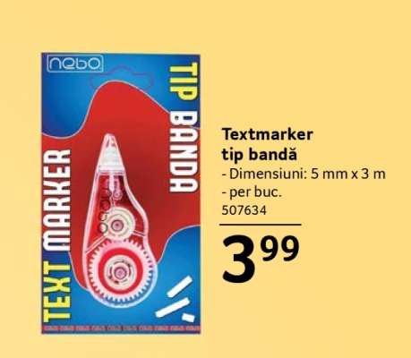 Textmarker tip bandă