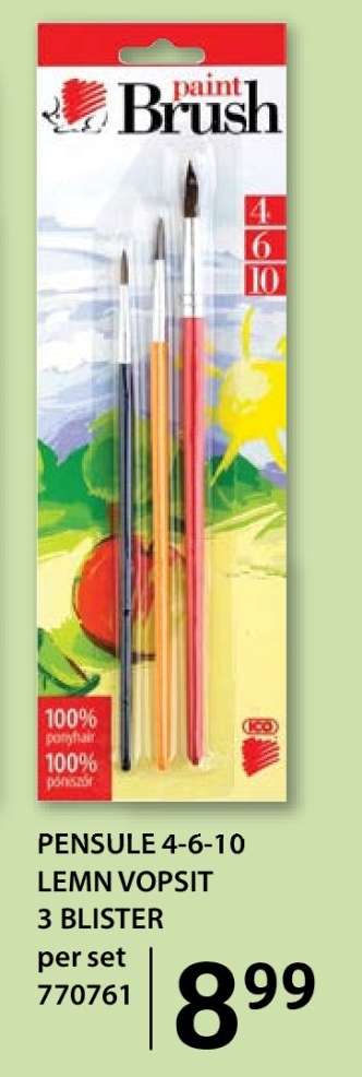 PENSULE 4-6-10 LEMN VOPSIT