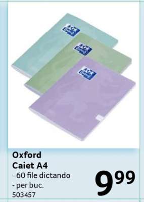 Oxford Caiet A4