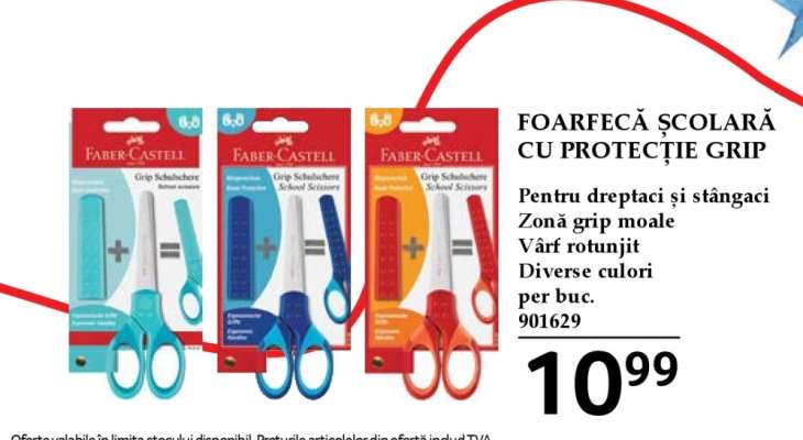 FOARFECĂ ȘCOLARĂ CU PROTECȚIE GRIP