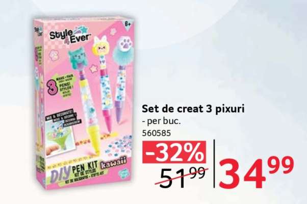 Set de creat 3 pixuri