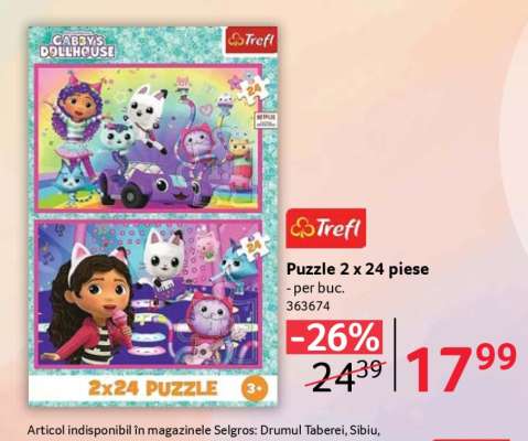 Puzzle 2 x 24 piese