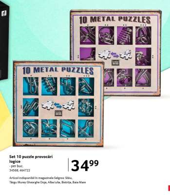 Set 10 puzzle provocări logice