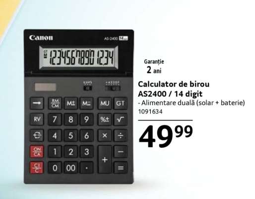 Calculator de birou AS2400 / 14 digit