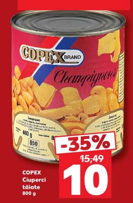 COPEX Ciuperci tăiate