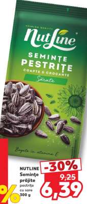 NUTLINE Semințe prăjite pestrițe cu sare 300 g