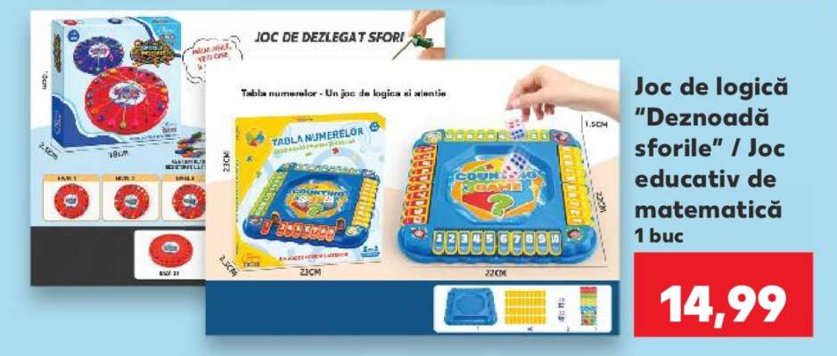 Joc de logică "Deznoadă sforile" / Joc educativ de matematică