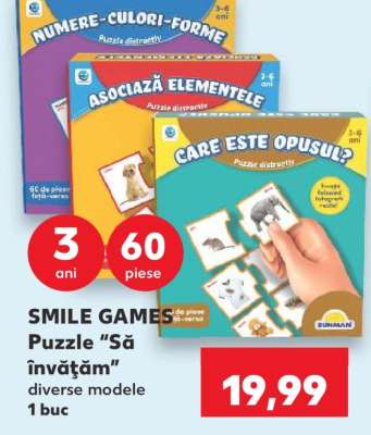 SMILE GAMES Puzzle “Să învățăm”