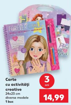 Carte cu activități creative