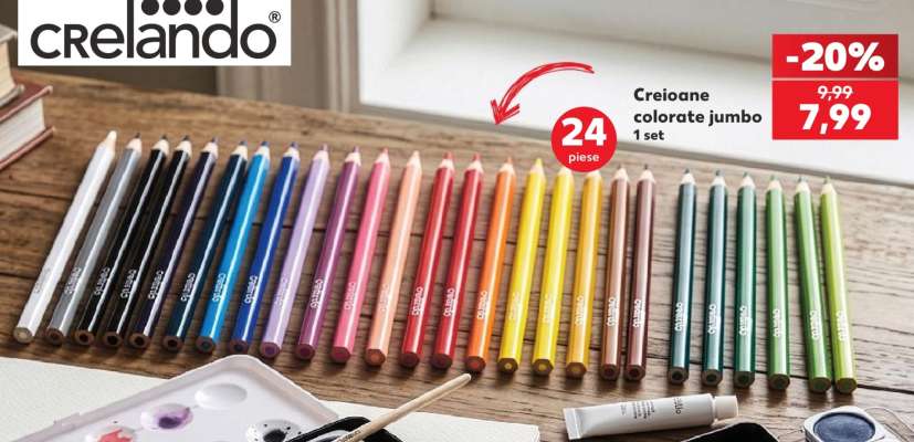 Creioane colorate jumbo