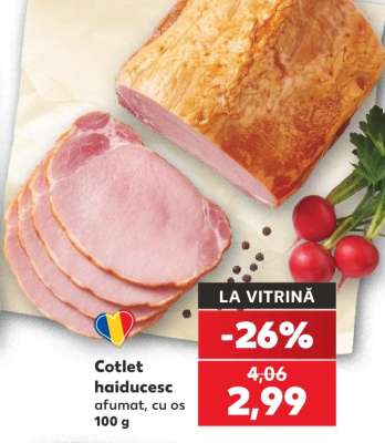 Cotlet haiducesc afumat, cu os 100 g