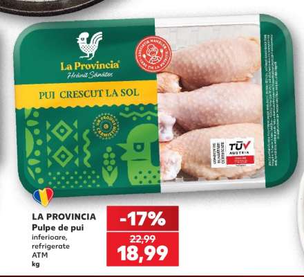 LA PROVINCIA Pulpe de pui inferioare, refrigerate ATM