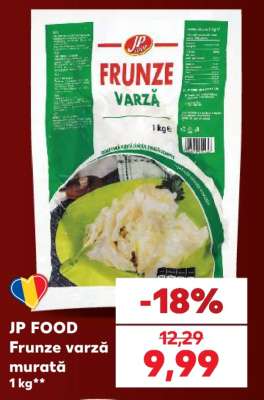JP FOOD Frunze varză murată 1 kg