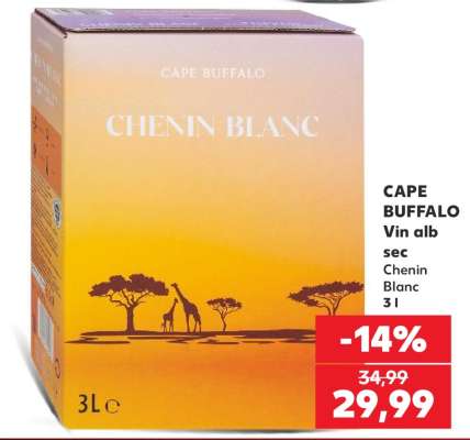 CAPE BUFFALO Vin alb sec