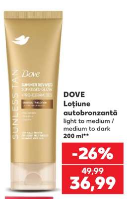 DOVE Loțiune autobronzantă