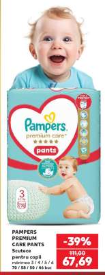 PAMPERS PREMIUM CARE PANTS