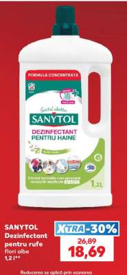 SANYTOL Dezinfectant pentru rufe flori albe