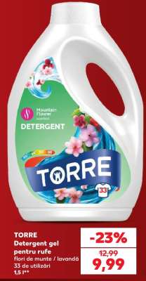 TORRE Detergent gel pentru rufe