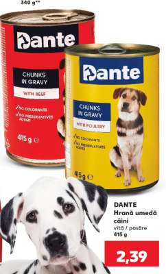 DANTE Hrană umedă câini